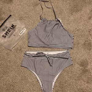 New, SHEIN stripe bikini